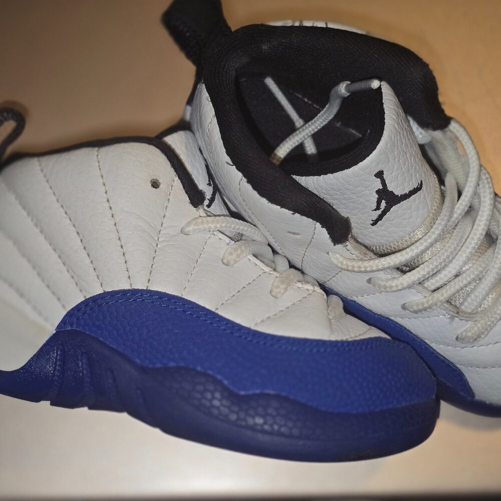 Air Jordan 12 Retro (TD) 'Blueberry' - White/Black/Game Royal 8C